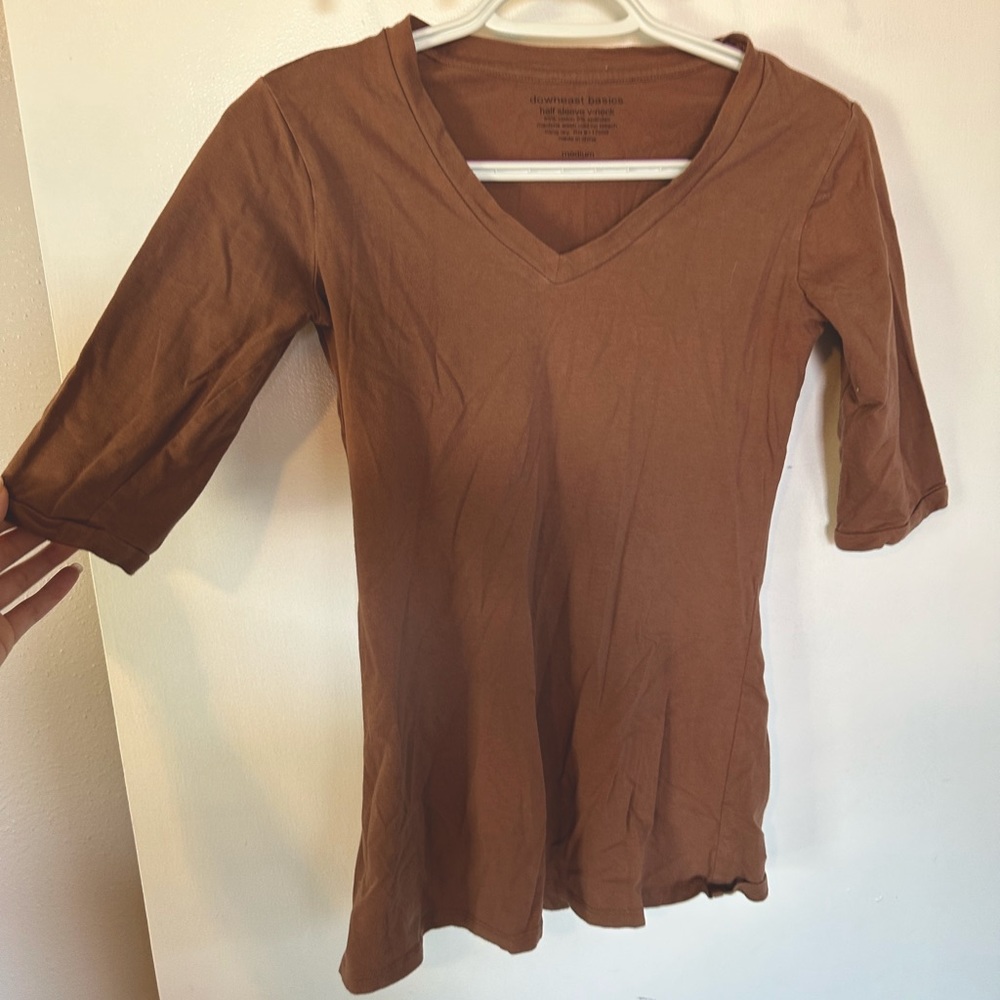 Quarter length basic shirt